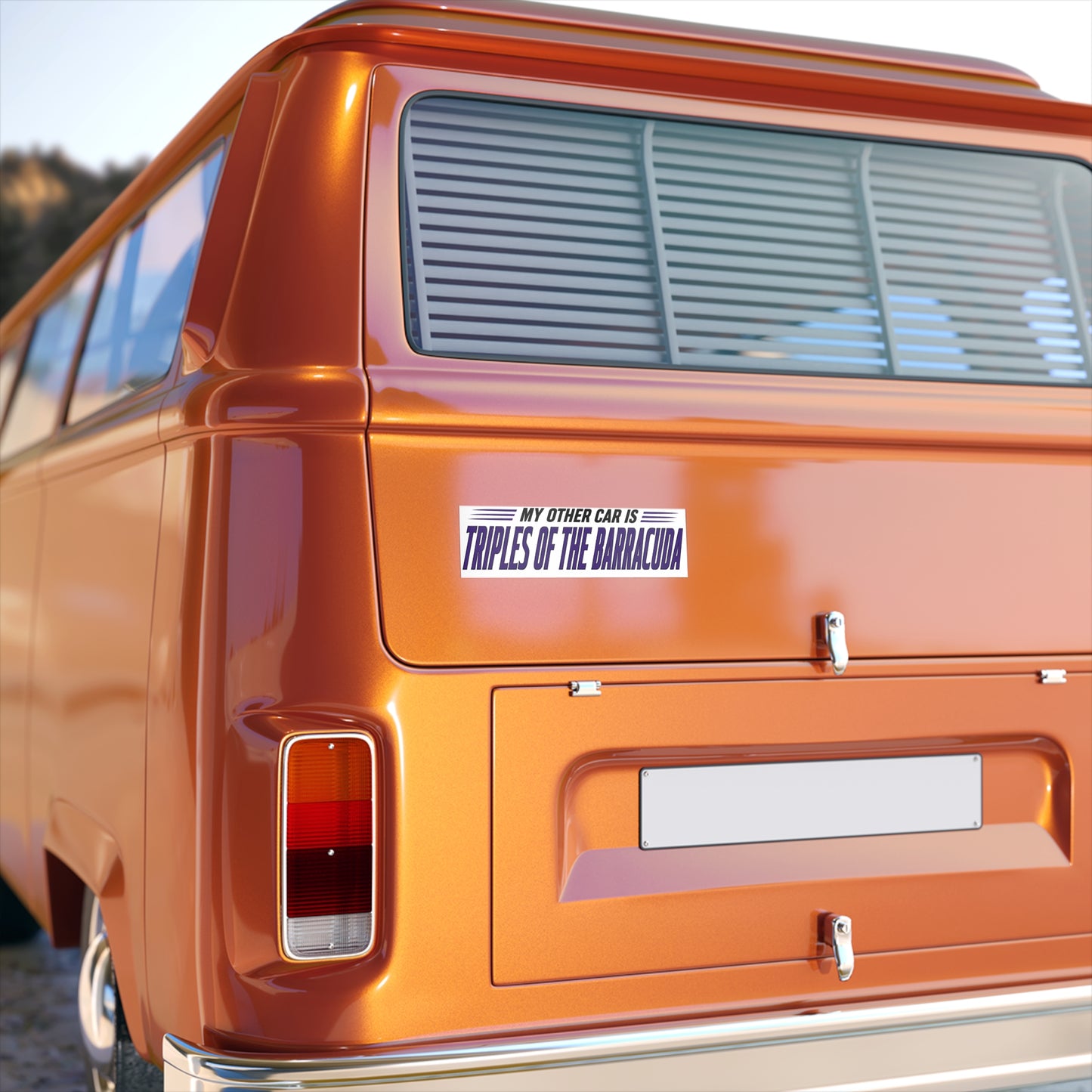 Bumper Sticker — "My Other Car Is Triples of the Barracuda" Funny Car Decal