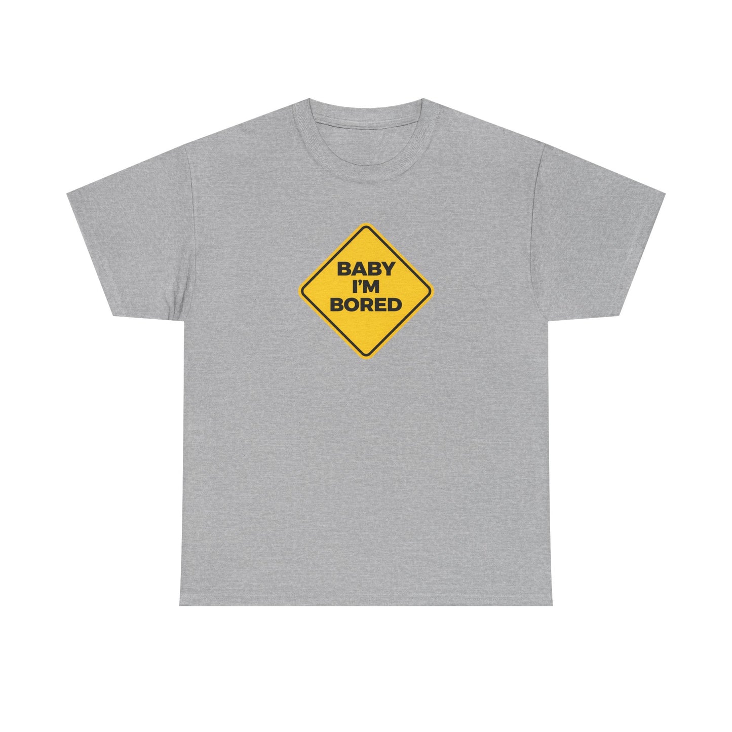 T-Shirt — Yellow Diamond “Baby I’m Bored” Graphic Tee