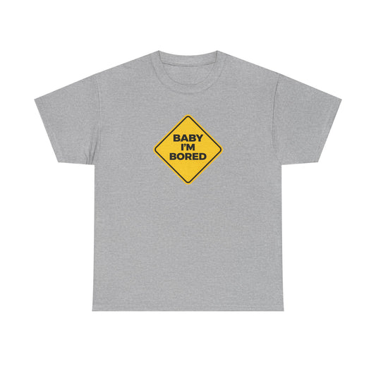 T-Shirt — Yellow Diamond “Baby I’m Bored” Graphic Tee