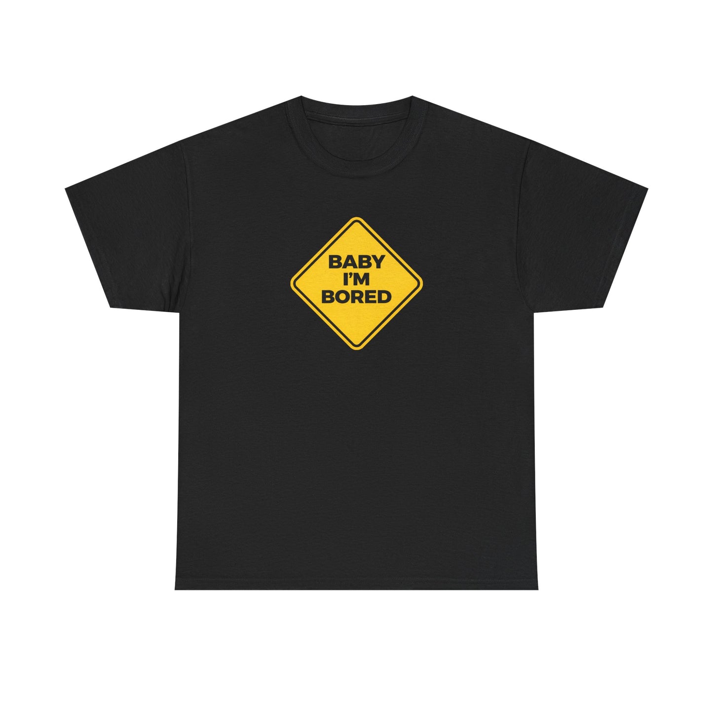 T-Shirt — Yellow Diamond “Baby I’m Bored” Graphic Tee
