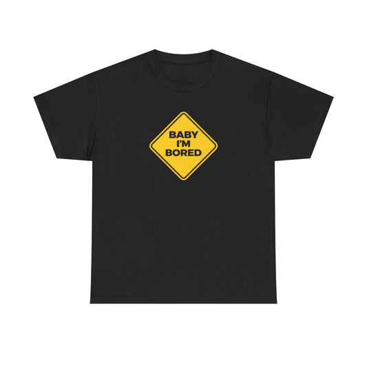T-Shirt — Yellow Diamond “Baby I’m Bored” Graphic Tee