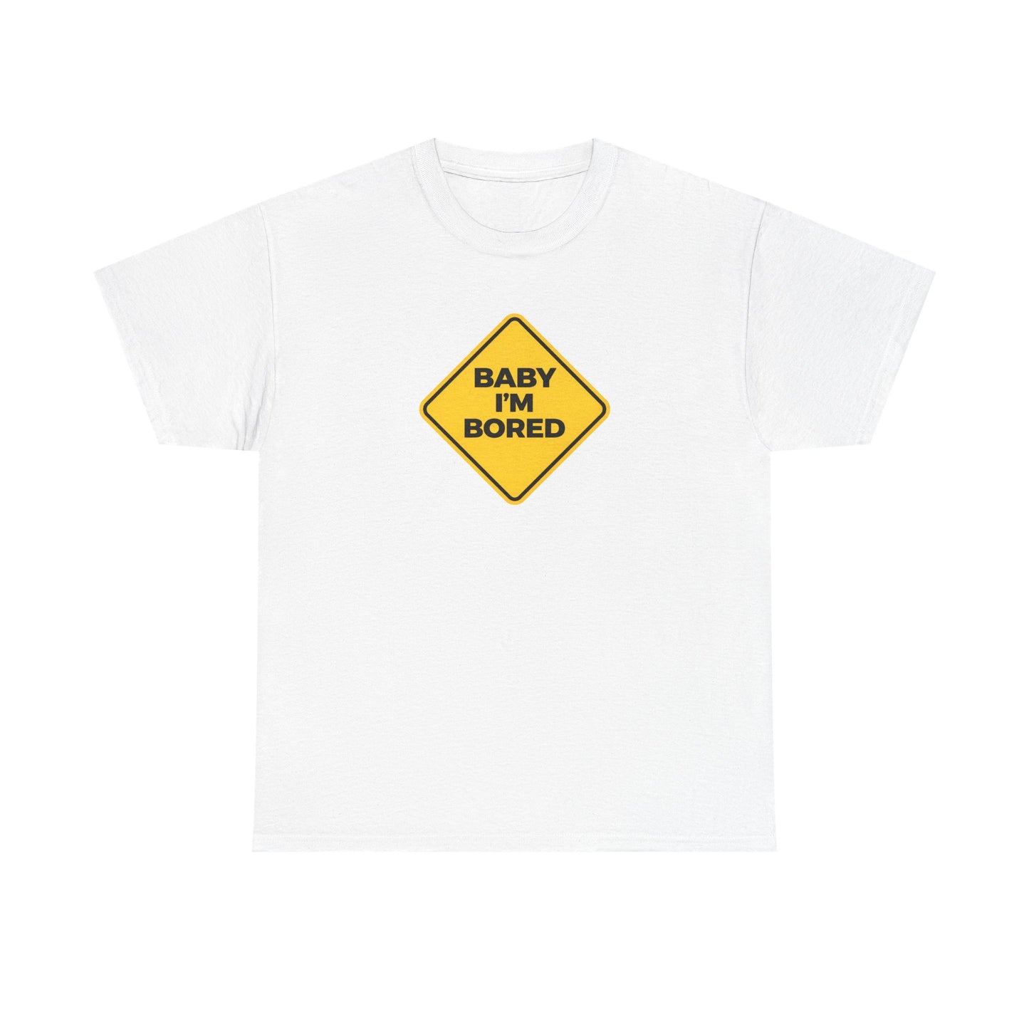 T-Shirt — Yellow Diamond “Baby I’m Bored” Graphic Tee